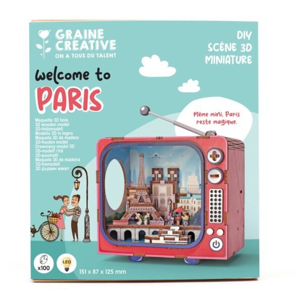 3d dėlionė knygų lentynos dekoracija televizorius paris