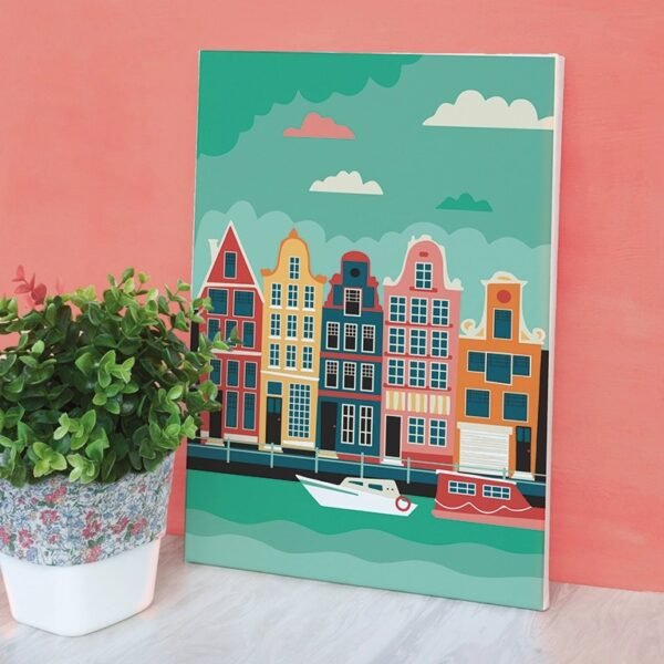 piešimo pagal skaičius rinkinys amsterdamas