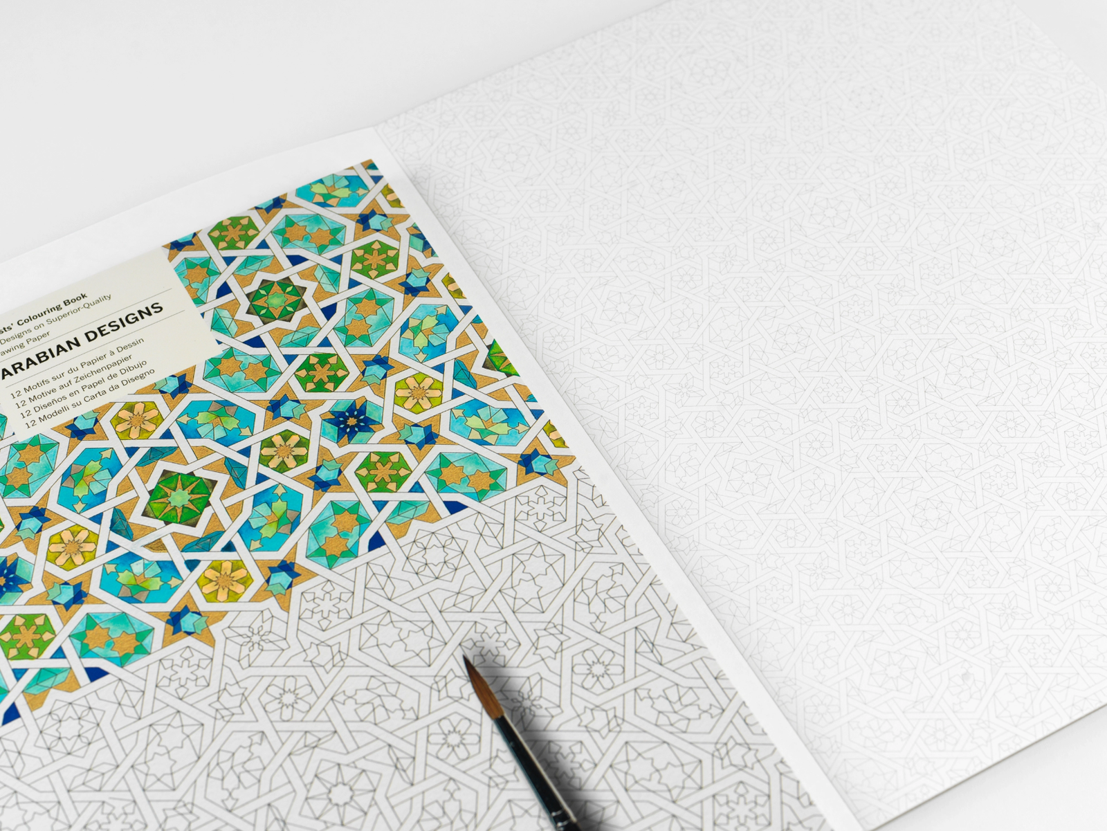 spalvinimo knyga "arabian designs"