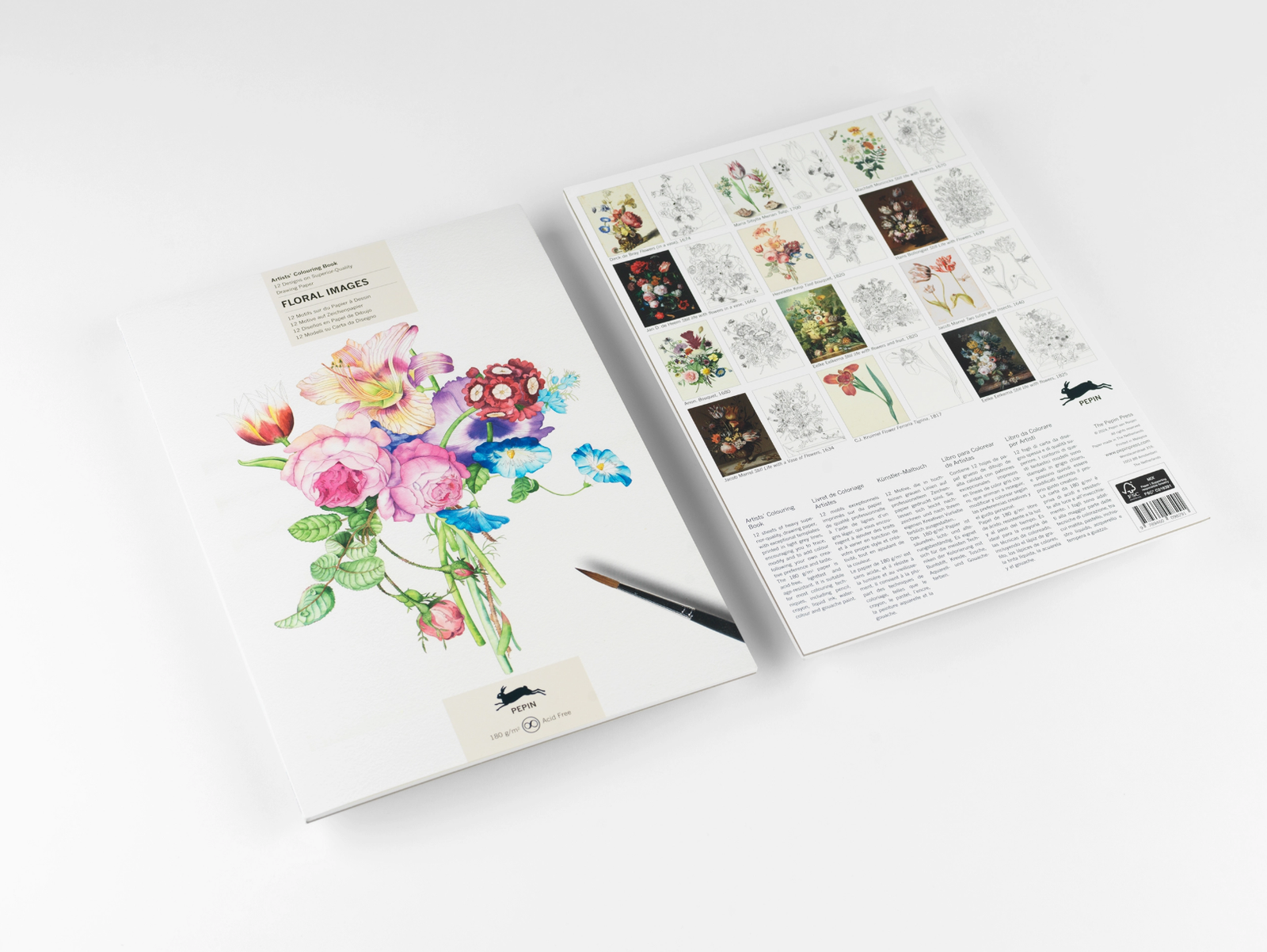 spalvinimo knyga "floral images"