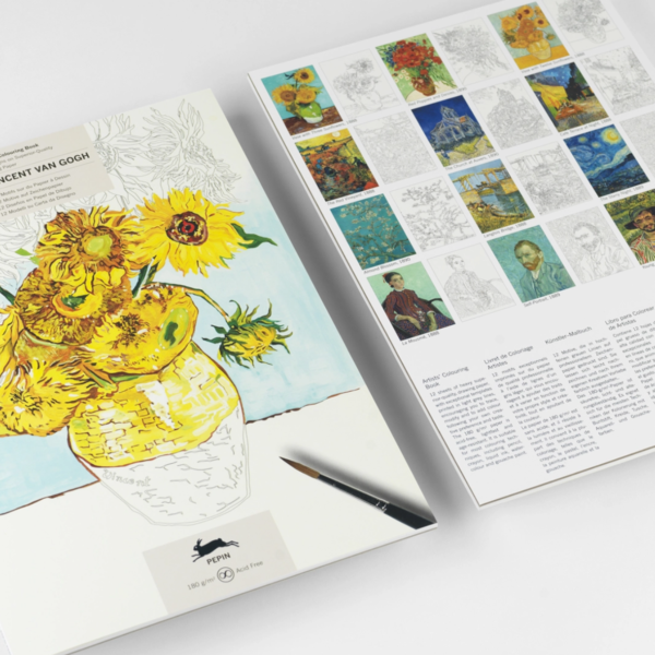 spalvinimo knyga "vincent van gogh"