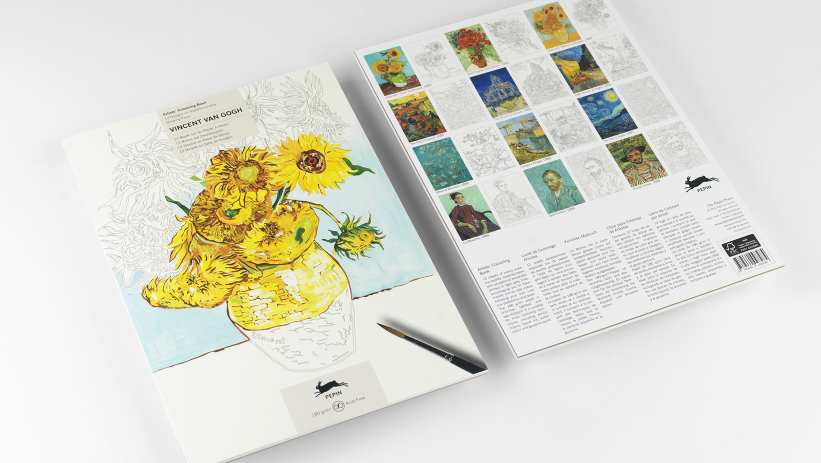 spalvinimo knyga "vincent van gogh"