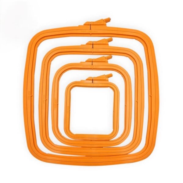 plastikinis siuvinėjimo lankelis oranzinis